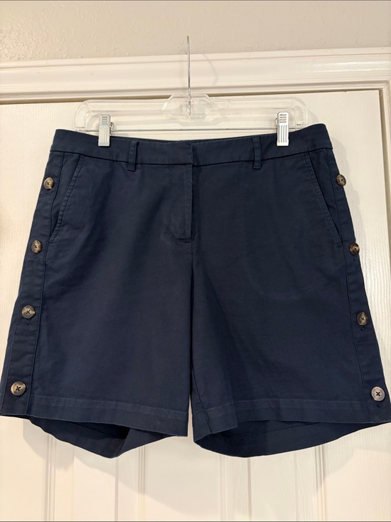 J. Jill Pants - J. Jill Navy Button-Trim Women’s Shorts